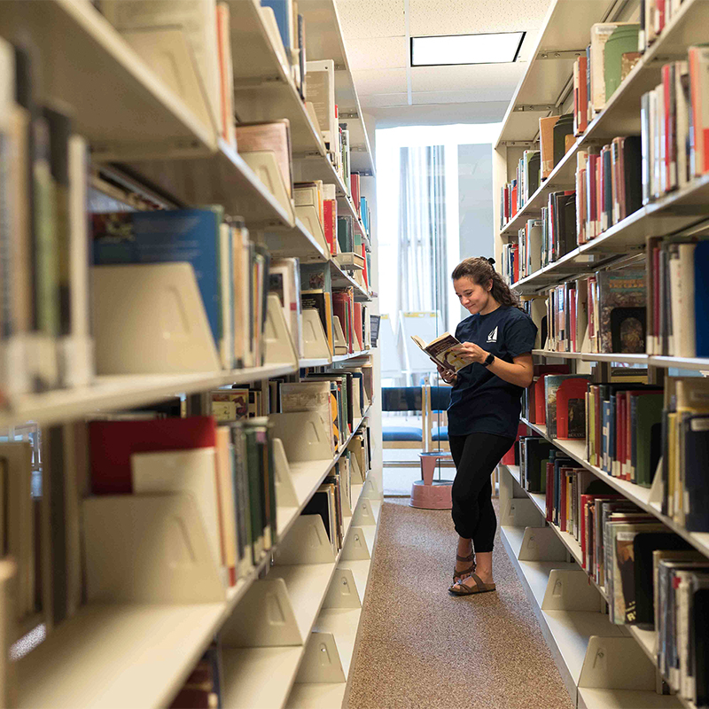 Library stacks