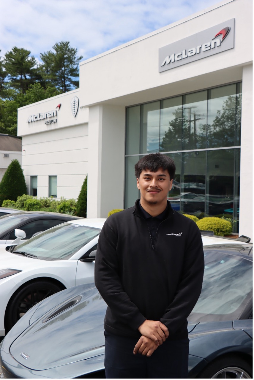 Jeremy Castille Vides at McLaren dealership