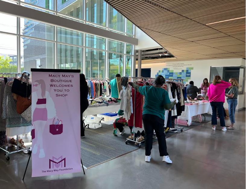 Macy May Foundation Traveling Boutique on MassBay Framingham campus