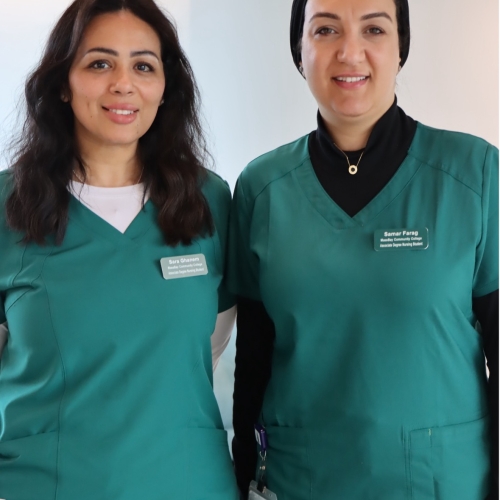 Sara Ghanem and Samar Farag MassBay Nursing