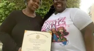Shelly and Shelby Smith at MassBay Commencement