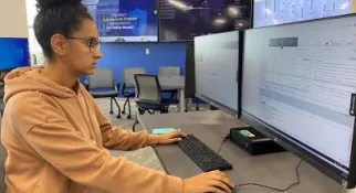 Student in MassBay Cyber Range