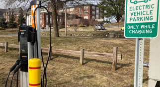 Electric vehicle charging stations are available on the MassBay Campus