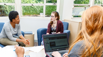 Students on computer